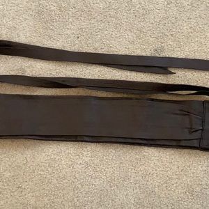 Brown leather wrap around belt